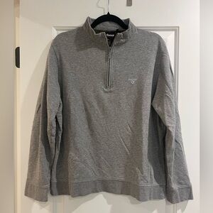 Barbour men’s cotton quarter zip sweater- size medium